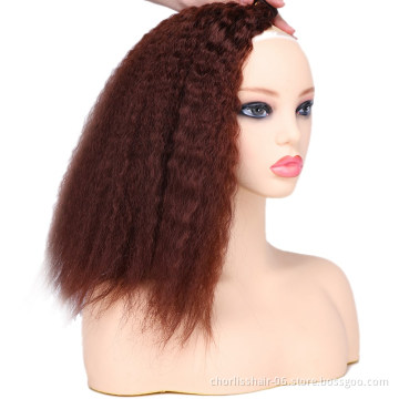 Wholesale New Arrival Natural  16''18''20'' Weave Afro Kinky Straight Hair Bundles Synthetic Hair Extension For Woman